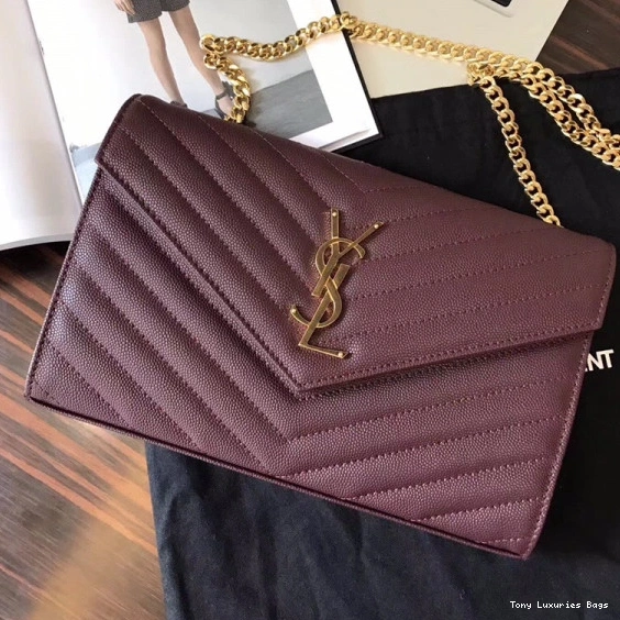 Tony Luxuries CASSANDRE WALLET MATELASSÉ YSL CHAIN 0815